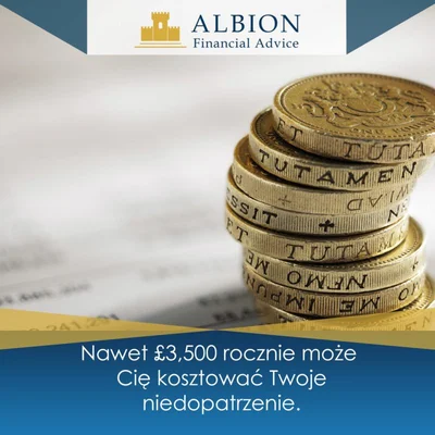 Nawet £3,500 rocznie może Cię kosztować Twoje niedopatrzenie.