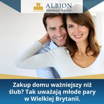 Zakup domu ważniejszy niż ślub? Tak uważają młode pary w Wielkiej Brytanii.