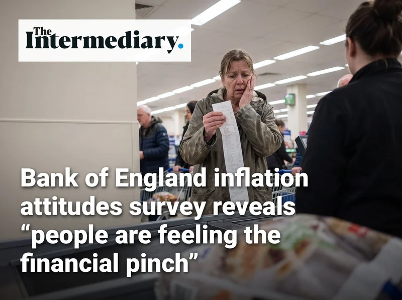 Bank of England inflation attitudes survey reveals “people are feeling the financial pinch”