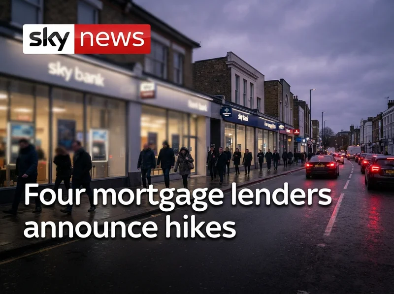 Four mortgage lenders announce hikes