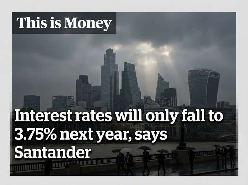 Interest rates will only fall to 3.75% next year, says Santander