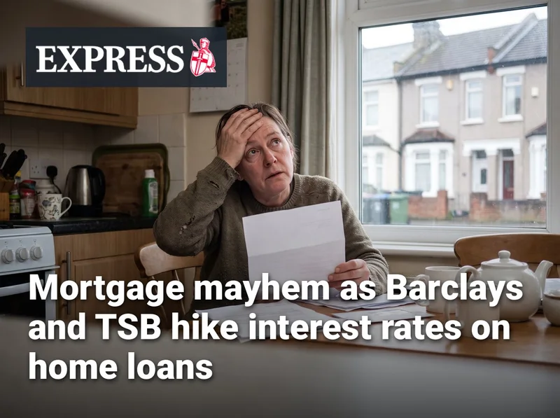 Mortgage mayhem as Barclays and TSB hike interest rates on home loans
