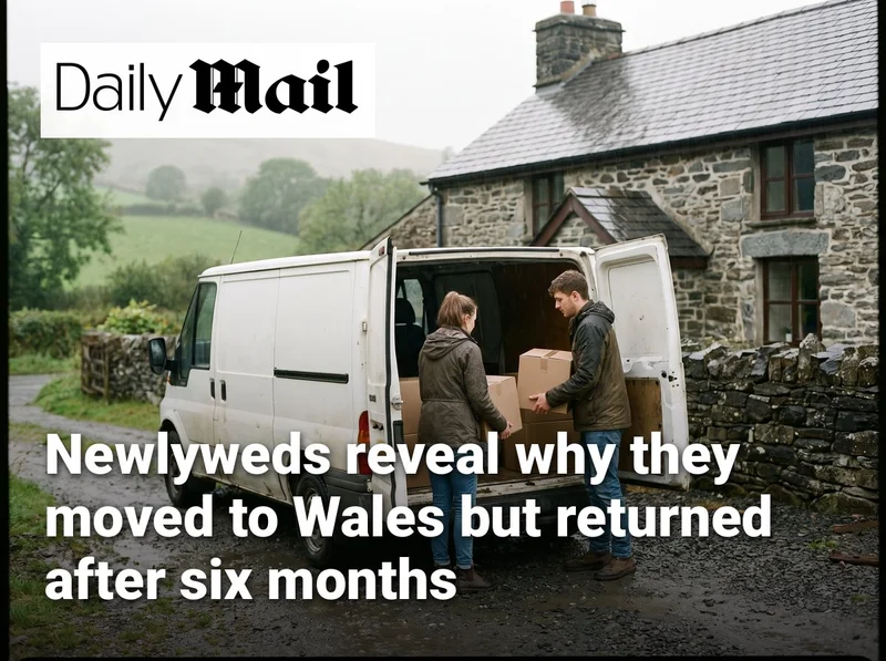 Newlyweds reveal why they moved to Wales but returned after six months