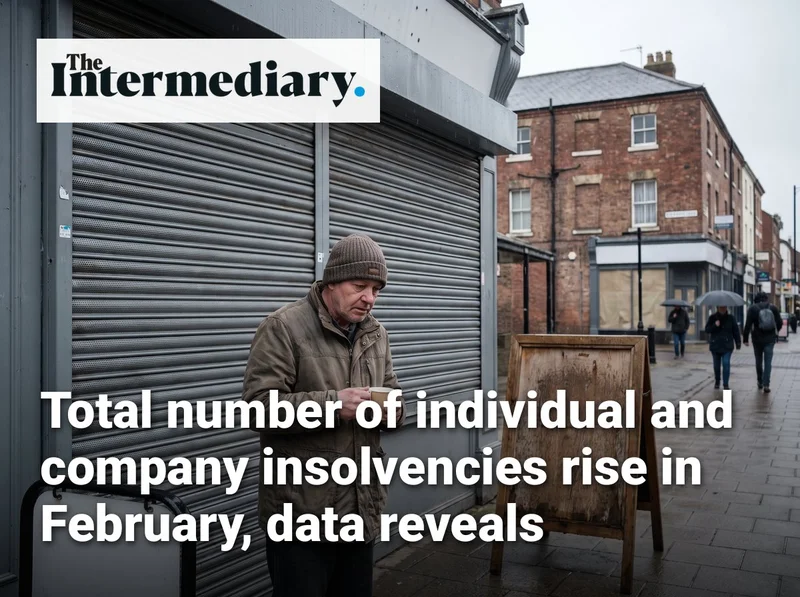 Total number of individual and company insolvencies rise in February, data reveals