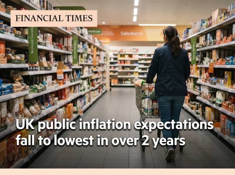UK public inflation expectations fall to lowest in over 2 years
